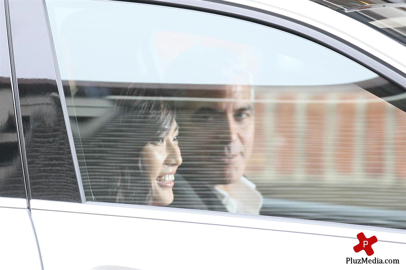 George Clooney on the set of a Mercedes Benz E300 L advert photos | Picture 78313